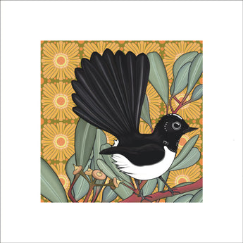 Meg's Willie Wagtail Art Print