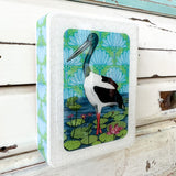 Mini Woodblock - Jabiru