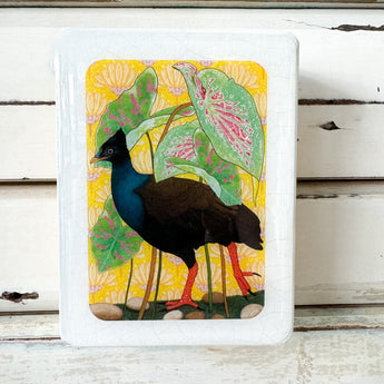 Mini Woodblock - Darwin Bush Chook