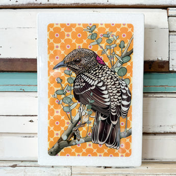 XL Woodblock - Western Bowerbird