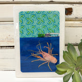 Medi Woodblock - Abrolhos Lobster