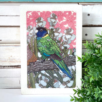 Maxi Woodblock - Twenty Eight Parrot